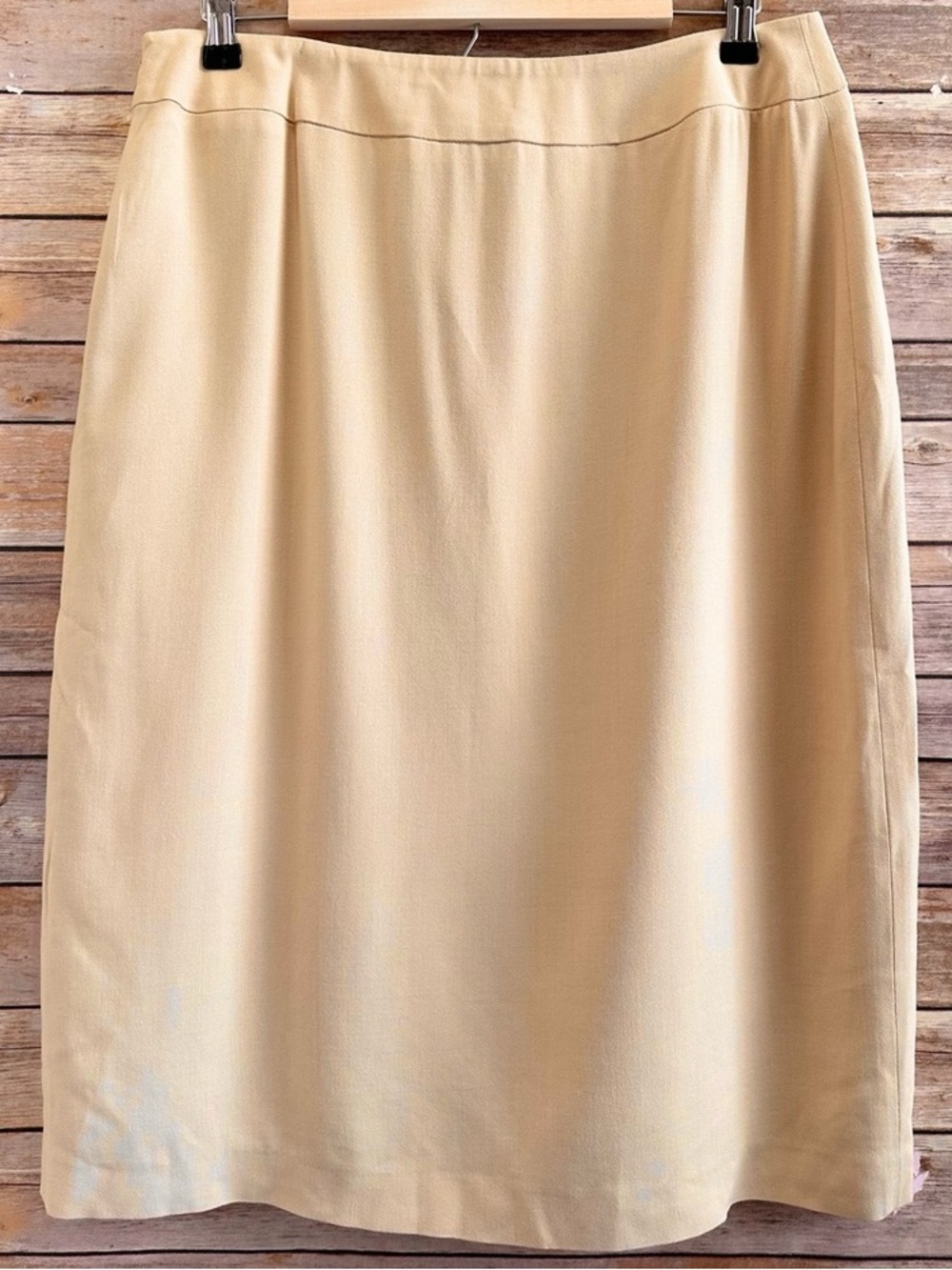 Classic Cream A-Line Women's Skirt